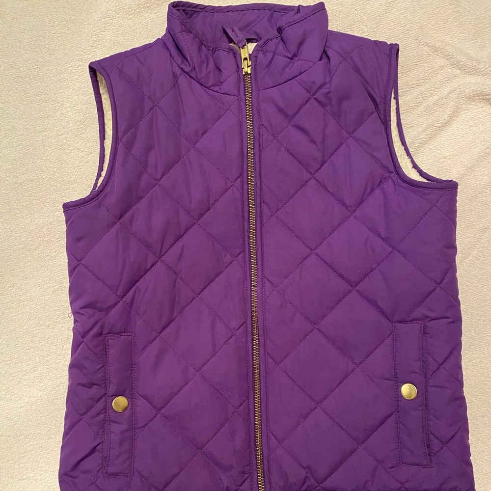 COPY - Gap Kids quilted vest with sherpa lining